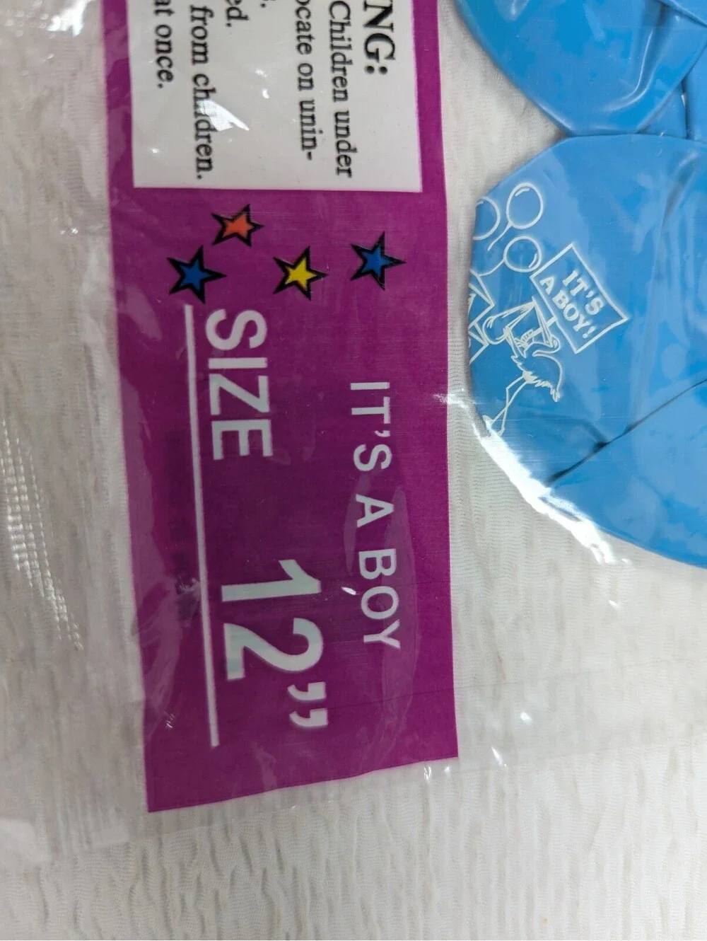 12 inch - Latex Balloons - Its a boy! - Party Helium Balloons - 120 Pack